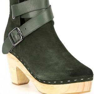 Free People Bungalow Clog Leather Boot Size 11
